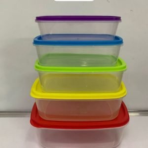 5pc Rectangle Containers MOQ 240 sets. FOB 🇨🇳 $1.10 per set