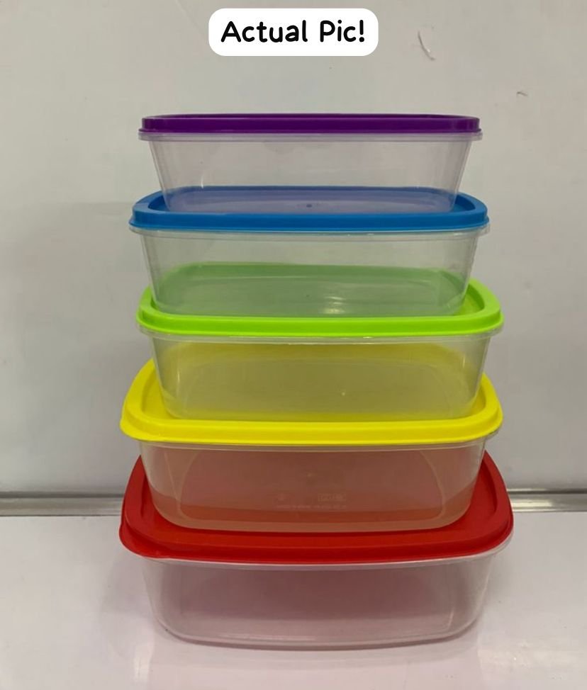 5pc Rectangle Containers MOQ 240 sets. FOB π¨π³ $1.10 per set