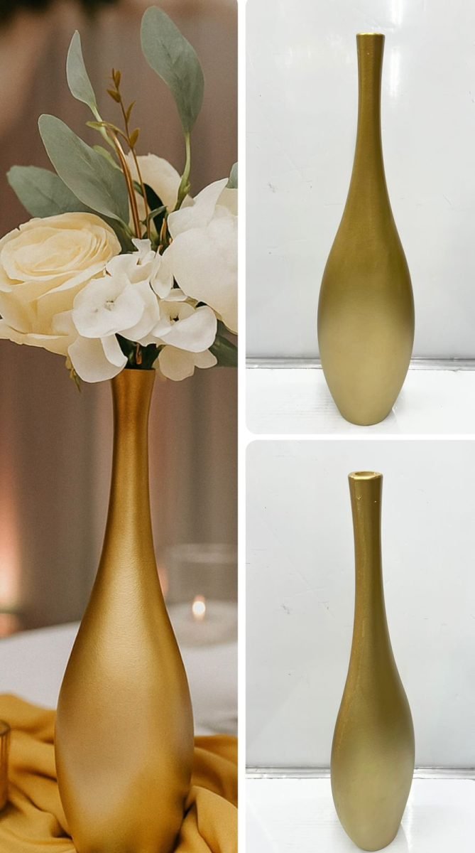 Plastic Gold Vase MOQ 72 pcs . FOB π¨π³ $5.85