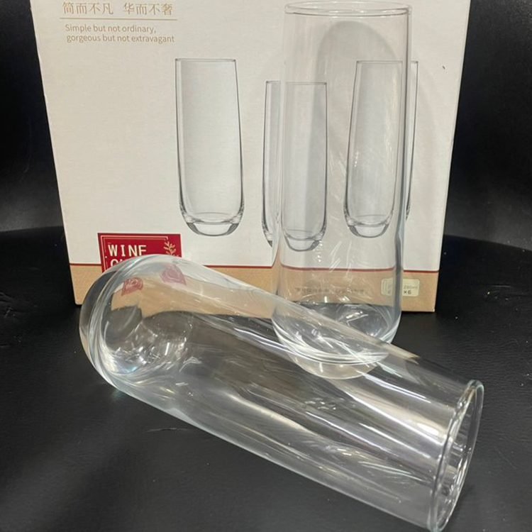 Stemless Flute Glasses MOQ 48 (54 pcs) pack . FOB π¨π³ $26.00