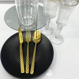 Gold Cutlery MOQ 50 sets of three. FOB 🇨🇳 $50.00