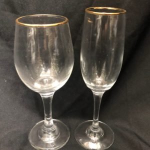 6pc wine or 6pc champagne glass set