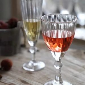 Clear Glass! 6pc wine or 6pc champagne!