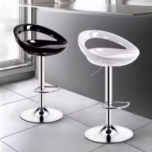 Bar Stool Cut Plastic Black