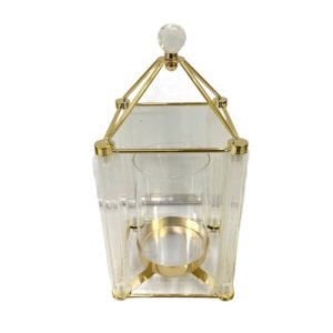 Metal Lantern Gold Hut