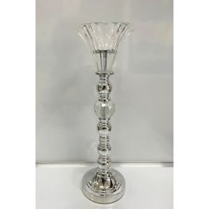 Flower Stand 47cm Silver