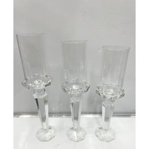 Glass Candle Holder 39cm