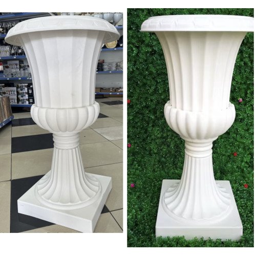 Plastic Vase White Large