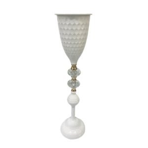 Flower Vase Metal White