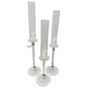 Acrylic 3pc Gold C/Holder