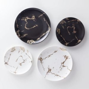 Marble Finish Splate Black